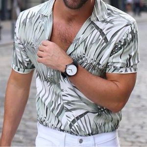 REISS Men’s Medium Hawaiian Print Shirt